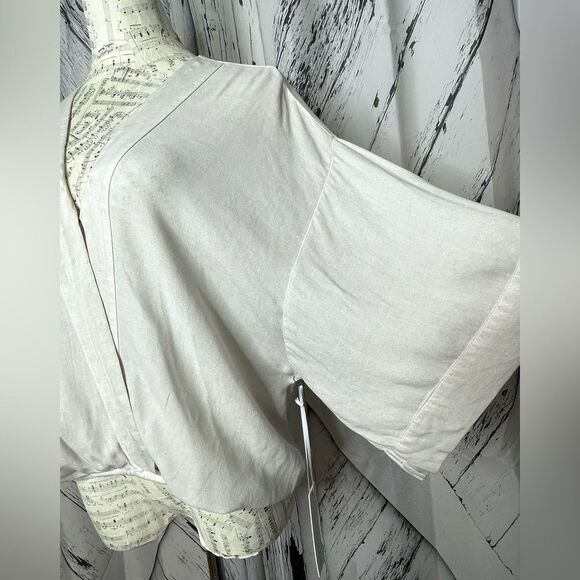 YOUNG FABULOUS & BROKE Grey Kimono Top Blouse NWT - Picture 2 of 8